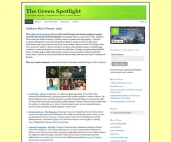 Thegreenspotlight.com(The Green Spotlight (TGS)) Screenshot
