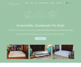 Thegreentailcompany.com(Sustainable, Handmade Pet Beds) Screenshot