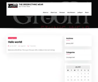 Thegroomethnicwear.com(THE GROOM ETHNIC WEAR) Screenshot