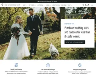 Thegroomsmansuit.com(Wedding Suits & Wedding Tuxedos) Screenshot