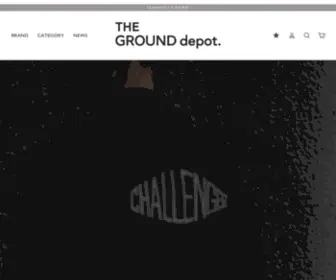 Thegrounddepot.com(THE GROUND depot) Screenshot