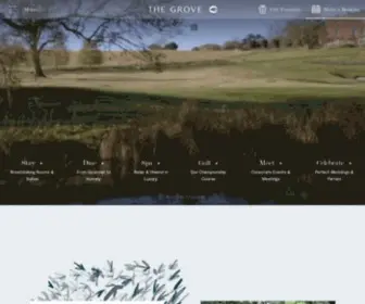 Thegrove.co.uk(The Grove's Luxury Hotel and Spa) Screenshot