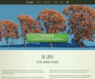 Thegrove3D.com(3D Tree Growing Software) Screenshot
