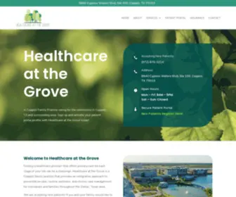 Thegrovehealth.com(Healthcare at the Grove) Screenshot