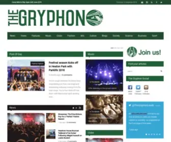 Thegryphon.co.uk(The Official Newspaper of the University of Leeds) Screenshot