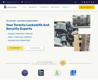 Thegtalockman.com(Locksmith Toronto) Screenshot