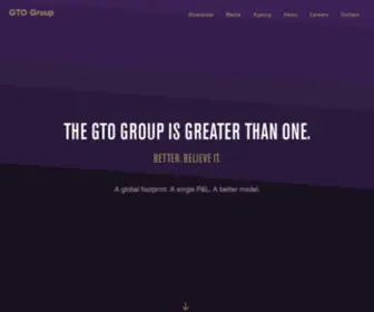 Thegtogroup.com(GTO (Greater Than One) Group) Screenshot