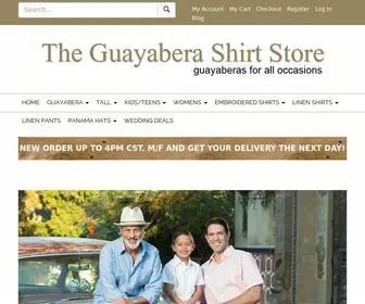 Theguayaberashirtstore.com(Guayabera) Screenshot