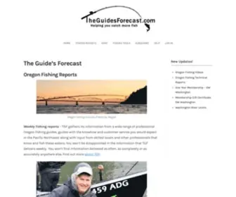 Theguidesforecast.com(Oregon fishing reports weekly fishing reports) Screenshot