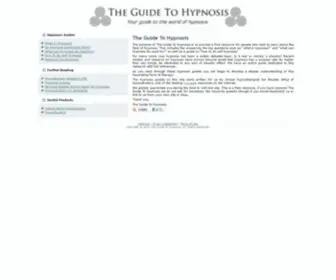 Theguidetohypnosis.com(The purpose of The Guide To Hypnosis) Screenshot