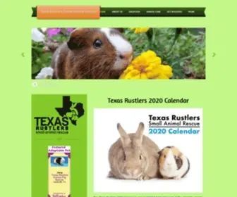 Theguineapigrescue.com(Texas Rustlers Guinea Pig and Small Animal Rescue) Screenshot