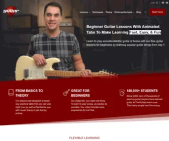 Theguitarlesson.com(The best beginner guitar lessons) Screenshot