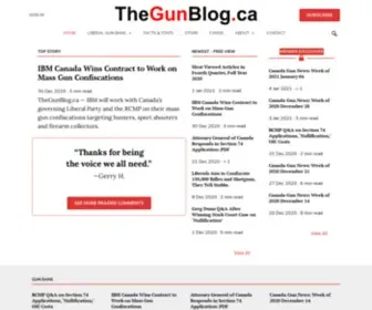Thegunblog.ca(Canadian Gun Rights) Screenshot