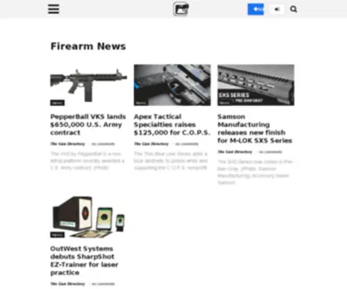 Thegundirectory.com(The Gun Directory) Screenshot
