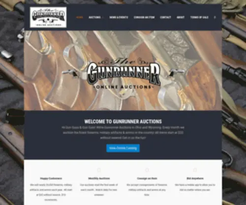 Thegunrunner.com(Gun Runner Auctions) Screenshot