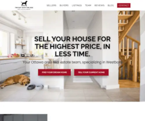 Theguywiththedog.com(The Guy With The Dog Real Estate Group) Screenshot
