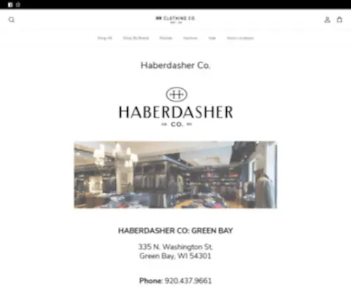 Thehaberdasherlimited.com(HH Clothing Co) Screenshot