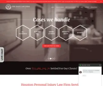 Thehadilawfirm.com(Houston Personal Injury Lawyers & Attorneys) Screenshot