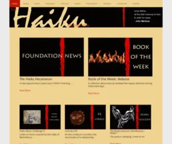 Thehaikufoundation.org(The haiku foundation) Screenshot