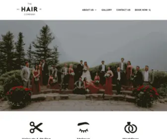 Thehairco.ca(A full service hair salon located in Banff I Weddings) Screenshot