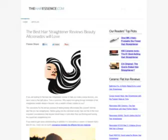 Thehairessence.com(The Best Hair Straightener Reviews for Beauty Aficionados) Screenshot