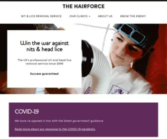 Thehairforce.co.uk(Professional Head Lice Treatment) Screenshot