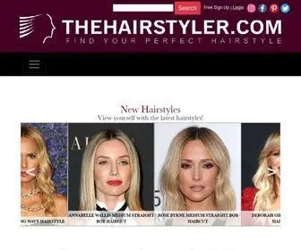Thehairstyler.com(Find the perfect hairstyle) Screenshot
