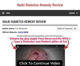 Thehalkidiabetesremedyreview.com(Halki Diabetes Remedy Review) Screenshot