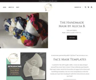 Thehandmademask.com(Reusable Face Mask) Screenshot