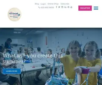 Thehandworkstudio.com(Where Kids Learn by Making) Screenshot