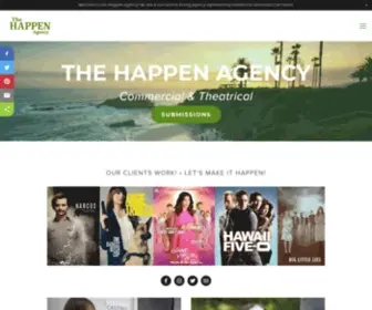 Thehappenagency.com(The Happen Agency) Screenshot