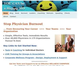 Thehappymd.com(Stop Physician Burnout Tools) Screenshot