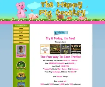 Thehappypigcountry.com(The Happy Pig Country) Screenshot