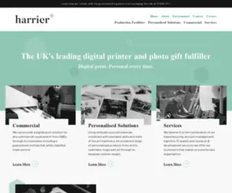 Theharriergroup.com(The UK’s leading digital printer and photo gift fulfiller providing an end) Screenshot