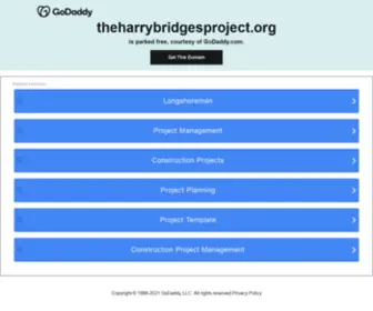 Theharrybridgesproject.org(Theharrybridgesproject) Screenshot