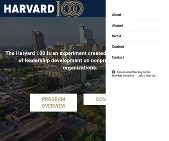 Theharvard100.org(The Harvard 100) Screenshot