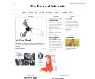 Theharvardadvocate.com(The Harvard Advocate) Screenshot