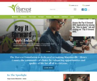 Theharvestfoundation.org(The Harvest Foundation) Screenshot