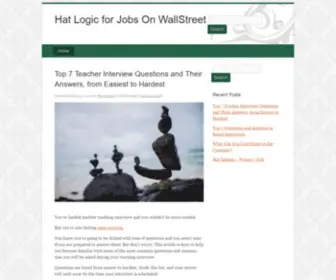 Thehatlogic.com(HatLogic For Jobs on WallStreet) Screenshot