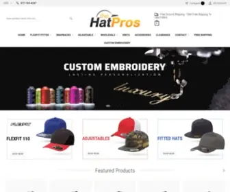 Thehatpros.com(Custom Flexfit Hats and Custom Embroidered Flex Fit Hats) Screenshot