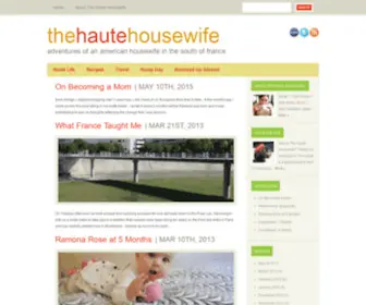 Thehautehousewife.com(Haute) Screenshot