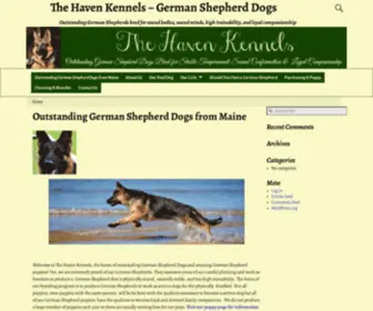 Thehavenkennels.com(Outstanding German Shepherd Dogs from Maine) Screenshot