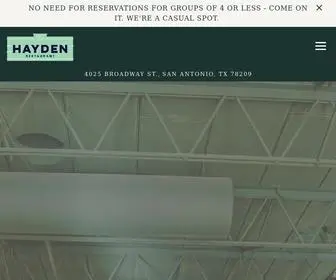 Thehaydensa.com(The Hayden) Screenshot