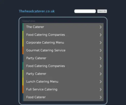 Theheadcaterer.co.uk(Manchester catering) Screenshot