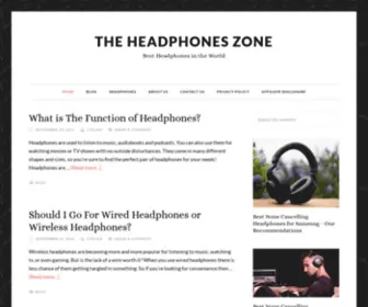 Theheadphoneszone.com(The Headphones Zone) Screenshot