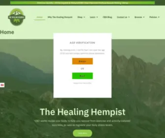 Thehealinghempist.com(Natural & Organic CBD Products) Screenshot