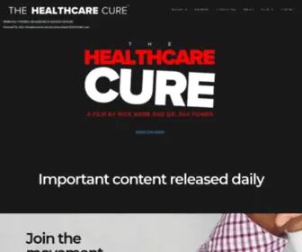 Thehealthcarecure.com(Site is undergoing maintenance) Screenshot