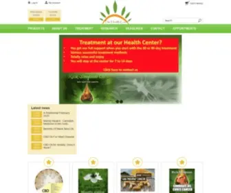 Thehealthcure.nl(The Health Cure Homeopathic Treatment Hempoil And Cancer) Screenshot