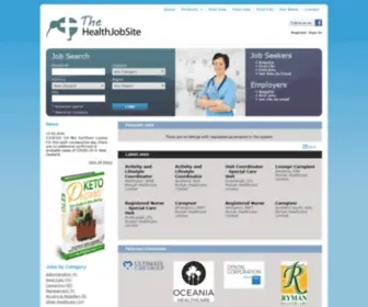 ThehealthJobsite.co.nz(The Health Job Site) Screenshot