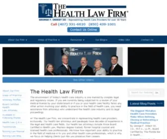 Thehealthlawfirm.com(The Health Law Firm) Screenshot